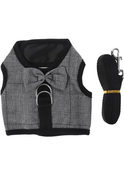 Koyu Gri Tarzı Xs Beden Xxxs Xxs Xs Yavru Köpek Teacuuahua Koşum Kurşun Örgü Yelek Tiny Kitty Kedi Yorkie Malta Tavşan Yavru Kedi Koşum Yelek (Yurt Dışından)