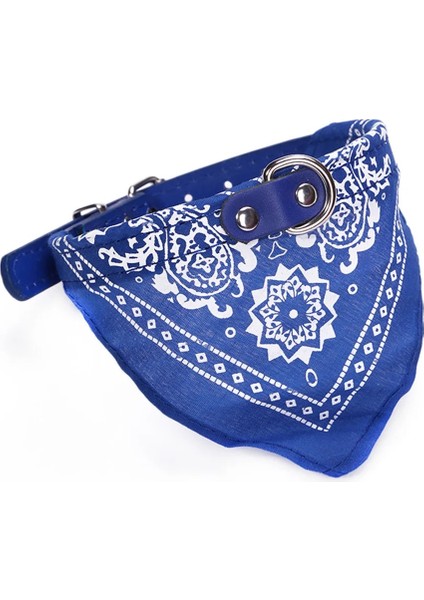 Mavi Stil M Beden Yakalar, Koşumlar ve Ilanlar Köpek Bandana Yaka Ayarlanabilir Kedi Pet Atkısı Pu Yaka Baskılı Üçgen Eşarp ile Sıcak (Yurt Dışından)