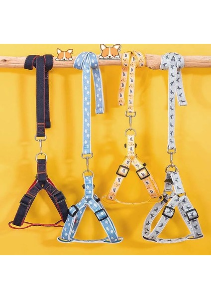 Ayak Izi Stili L Beden Küçük ve Orta Boy Köpek Kedi Koşum Tasması Ayarlanabilir Yelek Yaka Köpek Yavrusu Açık Yürüyüş Chihuahua Terier Schnauzer (Yurt Dışından) fırsatları