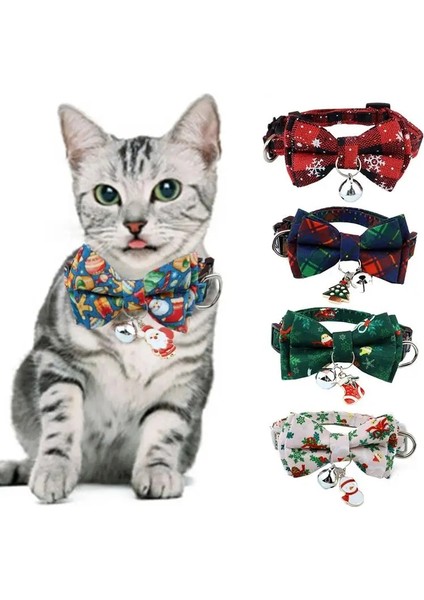 No.23 Tarzı Yeni Noel Kedi Köpek Tasması Tatil Kediler Köpek Papyon Ayarlanabilir Boyunluk Pet Dekorasyon Kedi Köpek Malzemeleri Pet Aksesuarları (Yurt Dışından) fiyatları