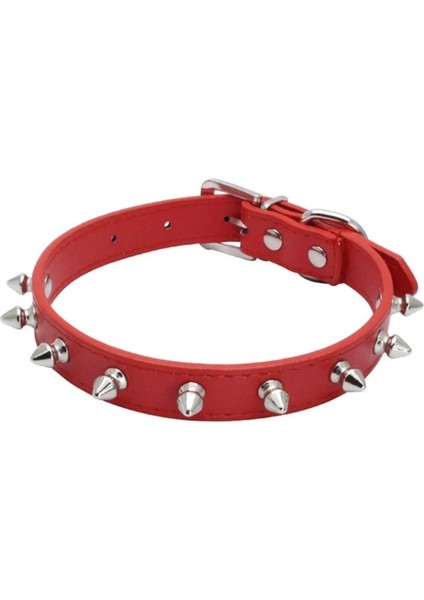 Kırmızı Stil L Beden Anti Isırma Pu Köpek Kedi Yaka Ayarlanabilir Elektrolizle Çivili Yumuşak Rahat Pet Yaka Küçük Köpekler Yürüyüş Koşu Kediler Zincirleri Için (Yurt Dışından)