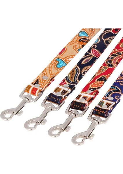 Siyah Stil 1.5X120CM Bohem Köpek Tasma Halat Kumaş Yürüyüş Eğitimi Pet Köpek Tasması Kişiselleştirilmiş Evcil Hayvan Aksesuarları Ürün Köpek Tasması ve Tasma Seti (Yurt Dışından)
