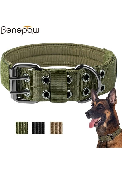 Siyah Stil Xl- Boyun 55-63CM Benepaw Dayanıklı Taktik Köpek Tasması Ayarlanabilir Ağır Hizmet Askeri Eğitim Pet Yaka Orta Büyük Köpekler Sihirli Etiket Kımlık Paneli (Yurt Dışından) fiyatları