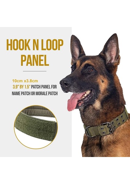 Siyah Stil Xl- Boyun 55-63CM Benepaw Dayanıklı Taktik Köpek Tasması Ayarlanabilir Ağır Hizmet Askeri Eğitim Pet Yaka Orta Büyük Köpekler Sihirli Etiket Kımlık Paneli (Yurt Dışından) modelleri