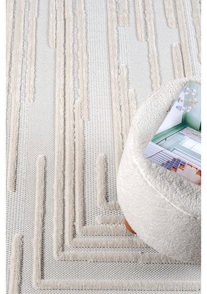Krem Yumuşak Dokulu Halı Kilim Yıkanabilir Salon Mutfak Koridor Yolluk Dokuma Makine Halısı Ayaz 06 fırsatları
