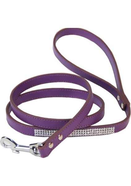 Gül 1 Tarzı M Beden Moda Diamante Pu Deri Köpek Tasma Bling Rhinestones Yaka Pet Yürüyüş Talepleri Küçük Pet Köpek Köpek Malzemeleri Mor Pembe (Yurt Dışından) fiyatları