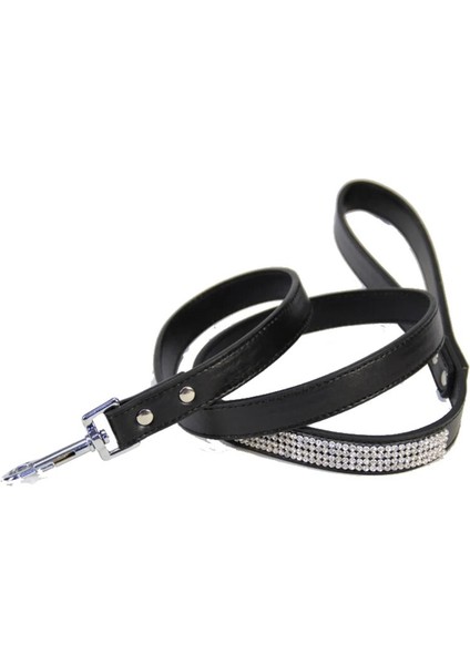 Gül 1 Tarzı M Beden Moda Diamante Pu Deri Köpek Tasma Bling Rhinestones Yaka Pet Yürüyüş Talepleri Küçük Pet Köpek Köpek Malzemeleri Mor Pembe (Yurt Dışından) fırsatları