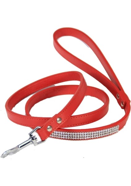 Gül 1 Tarzı M Beden Moda Diamante Pu Deri Köpek Tasma Bling Rhinestones Yaka Pet Yürüyüş Talepleri Küçük Pet Köpek Köpek Malzemeleri Mor Pembe (Yurt Dışından) indirimleri