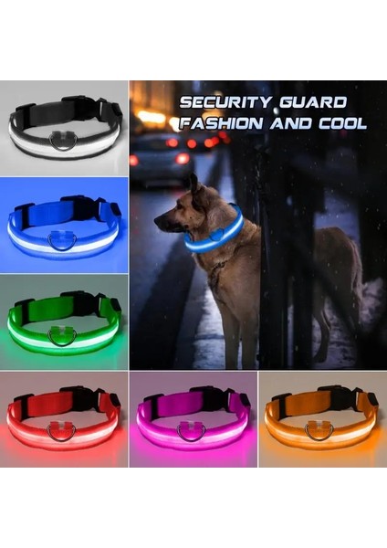 Kırmızı Stil Xs Beden Ayarlanabilir Naylon Köpek Tasması Anti-Lostavoid Araba Kazası Kedi Tasması LED Işık Up Köpek Tasma Yaka Kedi Aksesuarları (Yurt Dışından) modelleri
