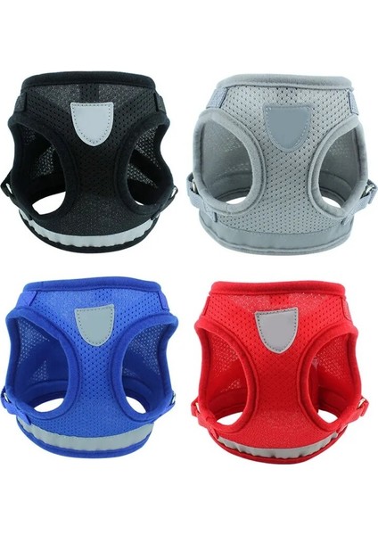 Mavi Stil S Beden Köpek Kedi Koşum Pet Ayarlanabilir Yansıtıcı Yelek Köpek Yavrusu Için Yürüyüş Kurşun Tasma Küçük Orta Köpekler Için Polyester Örgü Koşum (Yurt Dışından) modelleri