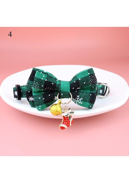 No.4 Tarzı Yeni Noel Kedi Köpek Tasması Tatil Kediler Köpek Papyon Ayarlanabilir Boyunluk Pet Dekorasyon Kedi Köpek Malzemeleri Pet Aksesuarları (Yurt Dışından)