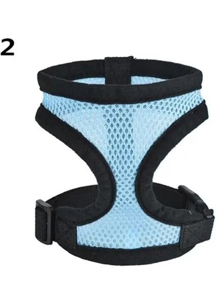Mavi Stil Xl Beden Nefes Alabilir Örgü Küçük Köpek Pet Koşum ve Tasma Seti Kedi Yelek Koşum Yaka Chihuahua Yavru Pug Bulldog Kedi Arnes Perro (Yurt Dışından)