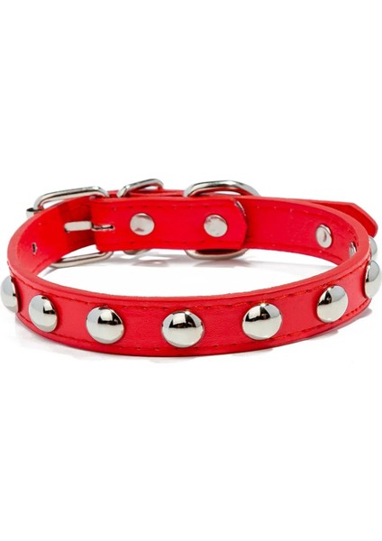 Mavi Stil M Beden Pet Köpek Yaka Moda Renkli Deri Köpek Yaka Küçük Köpekler Kediler Için Çivili Yaka Yenidoğan Fransız Bulldog Kımlık Boyun Askısı (Yurt Dışından)