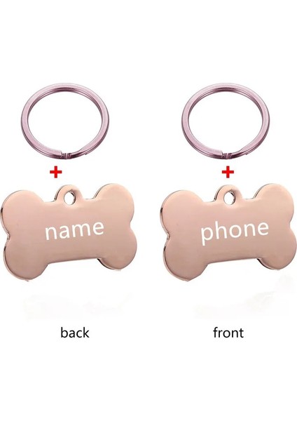 B Tarzı 50X28MM Yaratıcı Dıy Kişiselleştirilmiş Pet Yaka Kımlık Etiketi Kazınmış Pet Adı Kedi Yavrusu Köpek Künyesi Kolye Anahtarlık Kemik Perros Accesorios (Yurt Dışından)