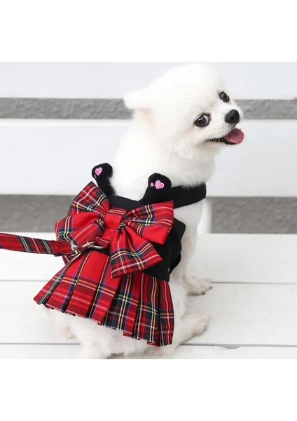 Derin Pembe Tarzı Xs Beden Yeni Ekose Köpek Koşum Tasması Sevimli Tiki Tarzı Köpek Yelek Koşumları Nefes Alabilir Pet Yürüyüş Kurşun Tasma Kedi Köpekler Için Evcil Hayvanlar Elbise (Yurt Dışından) fırsatları