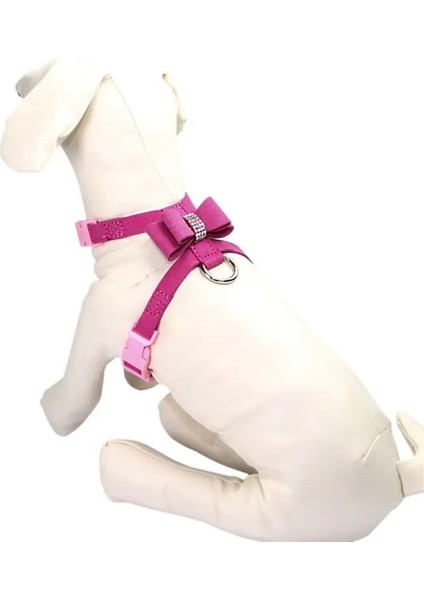 B Tarzı M Beden Bling Yapay Elmas Pet Köpek Köpek Koşum Küçük Köpek Yavrusu Için Kadife ve Deri Tasma Kedi Chihuahua Pembe Yaka Pet Köpek Tedarikçiler (Yurt Dışından) fırsatları