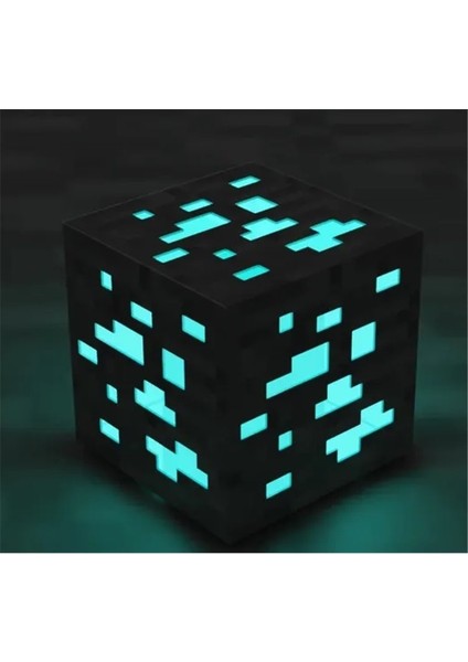 Minecraft Maden Lambası Turkuaz Şarjlı Kablosuz