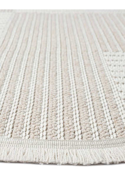 Krem Bej Gri Yumuşak Dokulu Yuvarlak Halı Kilim Mutfak Koridor Yolluk Dokuma Makine Halısı 009 Daire fiyatları