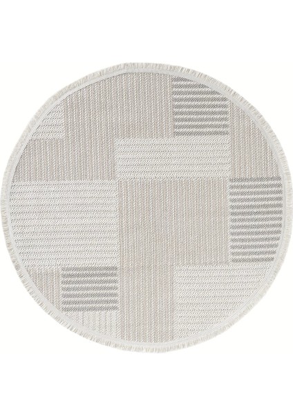 Krem Bej Gri Yumuşak Dokulu Yuvarlak Halı Kilim Mutfak Koridor Yolluk Dokuma Makine Halısı 009 Daire indirimleri