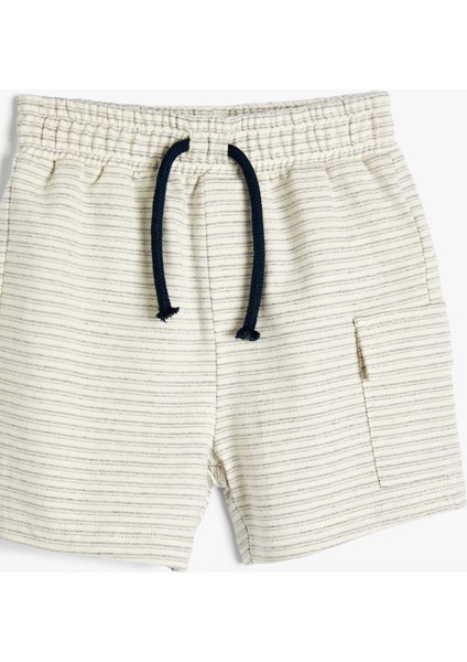 Şort Cepli Beli Bağlamalı Cep Detaylı Pamuklu modelleri