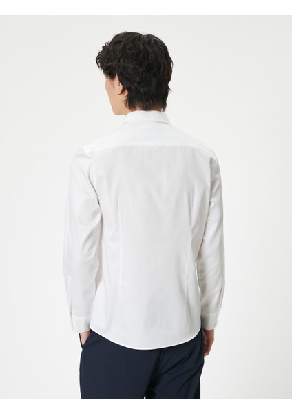 Basic Gömlek Uzun Kollu Düğmeli Klasik Yaka fırsatları