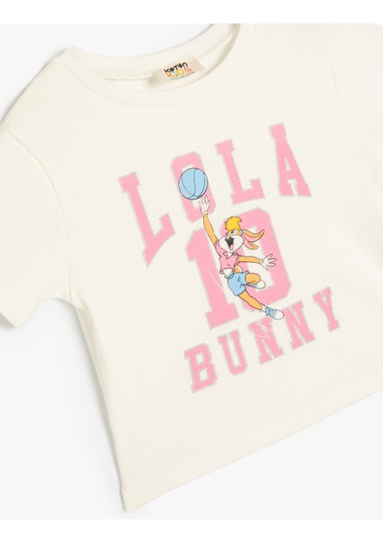 Lola Bunny Tişört Lisanslı Kısa Kollu Bisiklet Yaka