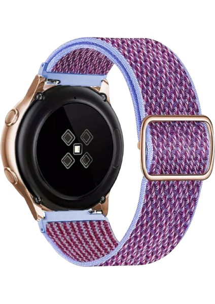 22 MM Universal Örgü Tokalı Bant Kordon Akıllı Pimli Bordo Mavi
