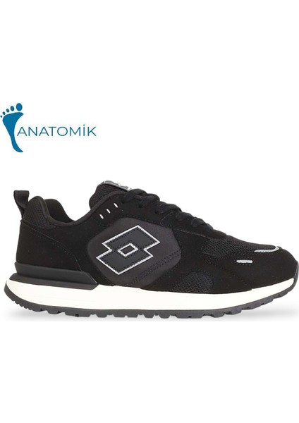 1959-LOTEN Anatomik Tabanlı Erkek Sneakers Ayakkabısı - NKT01959-SIYAH-41