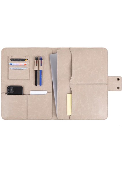 Macbook Air Pro 13-14 Inç Organizer Evrak & Laptop & Tablet Çantası Bej