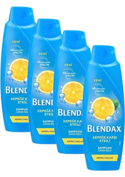 Kepeğe Karşı Etkili Limon Özlü Şampuan 4 x 500 ml
