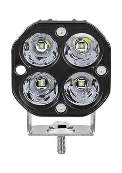 3'' Beyaz LED Spot Uzun Kısa Off Road, Motosiklet Sis Farı Çalışma Lambası 12-24V 40W