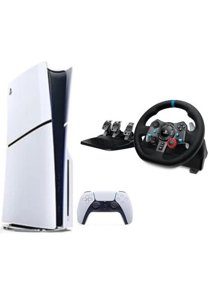 Playstation 5 Slim Cd'li Edition + G29 Driving Force Yarış Direksiyonu