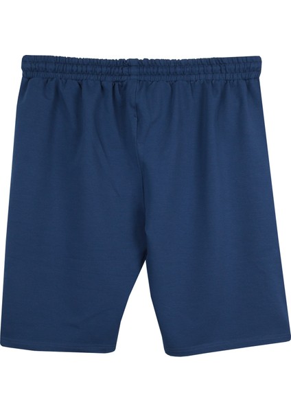 Erkek Büyük Beden 110-150 Kilo Arası Için Uygun Penye Şort Indigo modelleri