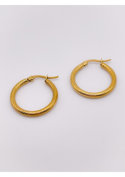 Çelik Küpe Vintage Halka Küpe 25MM Çaplı indirimleri