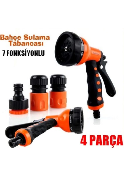 Akdenizpos KG01 Medalyan MD-708 7 Fonksiyonlu Otomatik Bahçe Sulama Tabancası Set Fıskiye (Yeni)