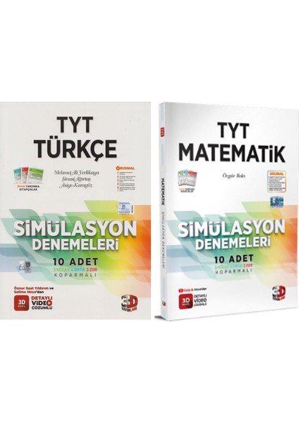 TYT Matematik ve Türkçe Deneme Seti 2 Kitap