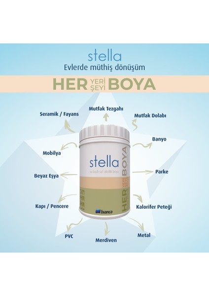 Stella Boya Seti - Antik Beyaz