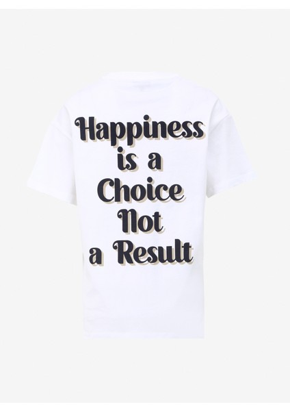 Beyaz Kadın Bisiklet Yaka Basic T-Shirt F4Sl-Tst0359 fiyatları