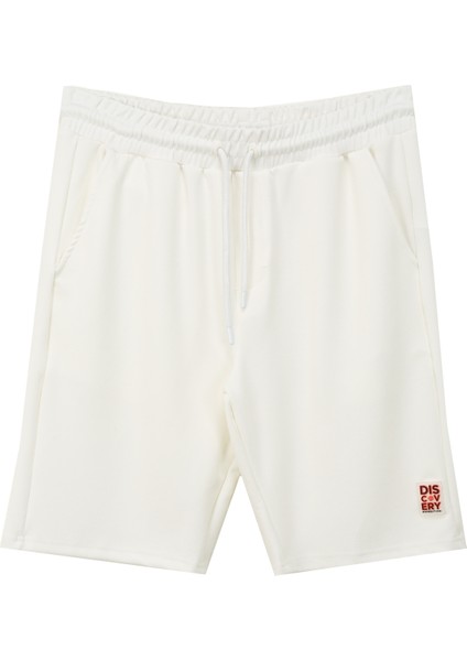 Beyaz Erkek Sweat Şort D4SM-SHT3221