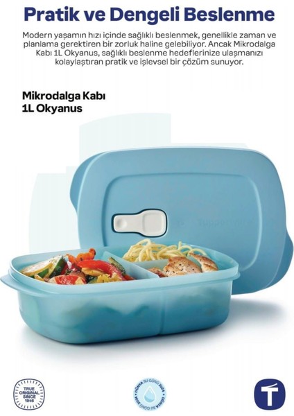 Mikro Bölmeli Beslenme 1 Litre Okyanus Mavisi fırsatları