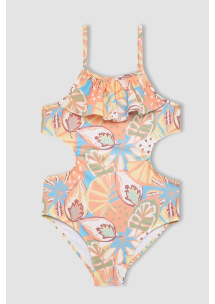 Kız Çocuk Desenli Mayokini