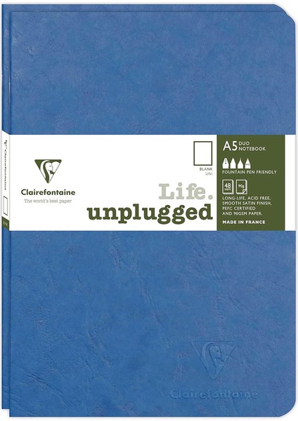 Age Bag Stapled A4 Çizgisiz Defter Royal Blue 733084C 