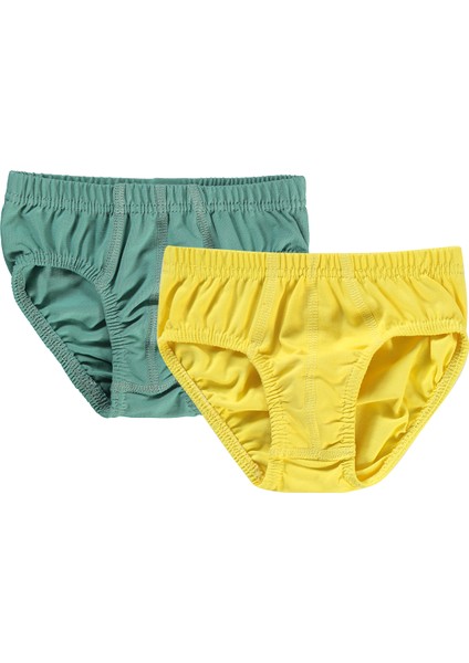Erkek Çocuk 2'li Külot Set 2-10 Yaş Hardal Haki