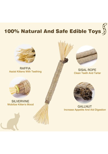 Kediler Için 4'lü Silvervine Çubukları, Kedi Çiğneme Oyuncağı, Diş Temizleme Için Kedi Çiğneme Çubukları, Ev Kedileri Için Kitty Oyuncakları (Yurt Dışından) modelleri