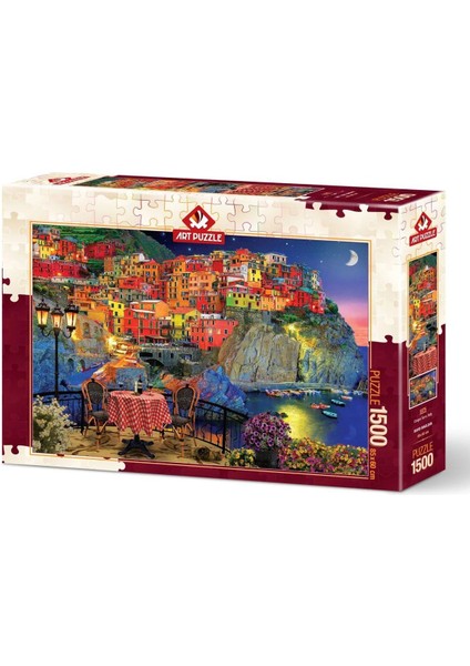 5375 Cinque Terre Italya 1500 Parça Puzzle -Art Puzzle modelleri