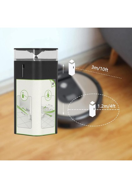 irobot Roomba E5 Serisi Için Çift Modlu Bariyer Sanal Gezinme Duvarı (Yurt Dışından)