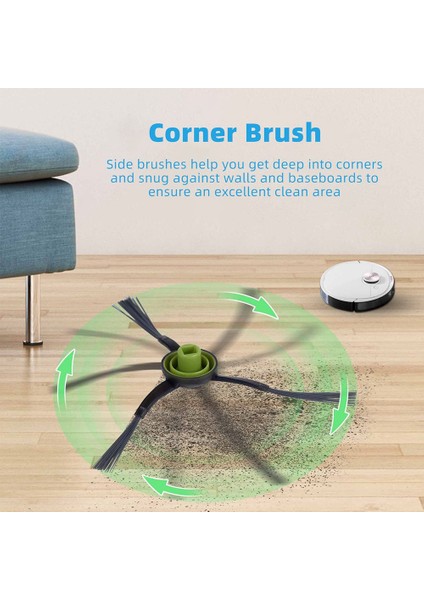 Ecovacs Deebot Ana Yan Fırça Tekerlek Filtresi Paspas Bezi Yedek Parçaları (Yurt Dışından)