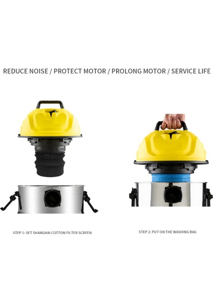 Karcher Wd Nt Serisi Aksesuarları Için 2 Adet Islak ve Kuru Köpük Filtre (Yurt Dışından)