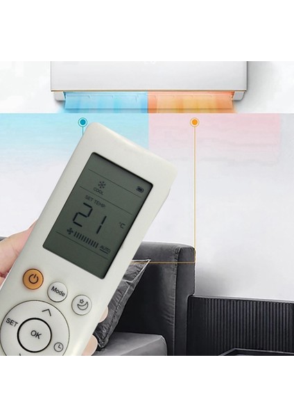 Midea Klima RG10B(D)/BGEF RG10B(D1) Için Uzaktan Kumanda (Yurt Dışından)