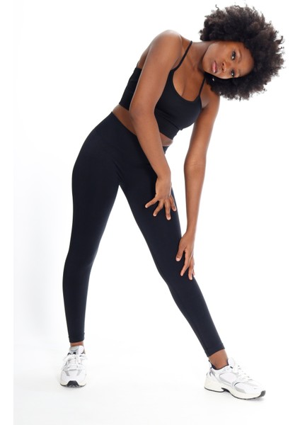 Virtus Çapraz Askılı Seamless Büstiyer Siyah indirimleri